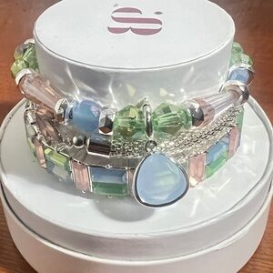 💎 Bomb Party “Believe In Your Destiny” Bracelet Stack | Spring 2024 | MSRP $126